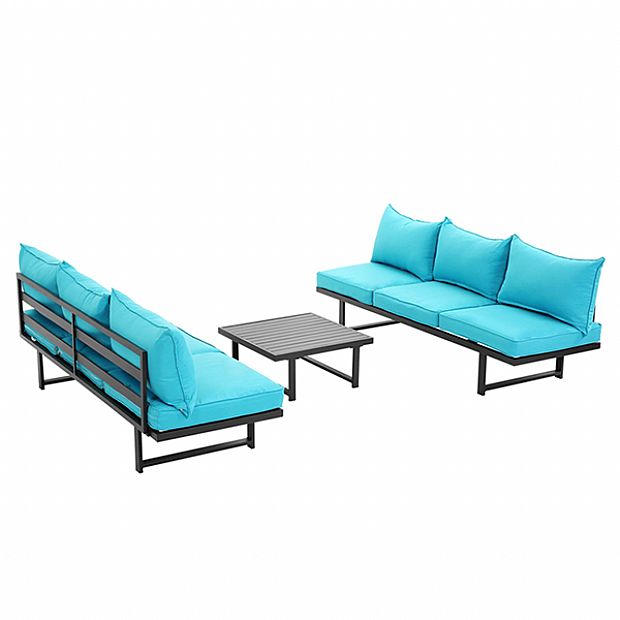 Luxury Outdoor Metal Furniture Pool Lounge Set - 11C01B