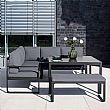 Cast Aluminum Garden Sofa Set with Table and Stool - 11C01F