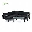 Outdoor Aluminum V-Shaped Sectional Sofa - 11C01J
