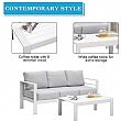 7-Seater Cast Iron Metal Outdoor Sofa Set - 11C01M