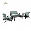 Metal Aluminum 4-piece Conversation Set - 11C01S