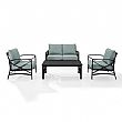 Metal Aluminum 4-piece Conversation Set - 11C01S