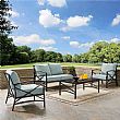 Metal Aluminum 4-piece Conversation Set - 11C01S
