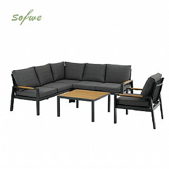 5-Piece Outdoor Corner Sofa Set