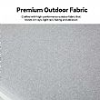 Outdoor 4-piece Aluminum Sofa Set with Wood Grain Finish - 11C11D