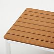 Outdoor 4-piece Aluminum Sofa Set with Wood Grain Finish - 11C11D