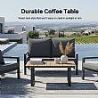 4 Piece Black Outdoor Aluminum Sofa Set - 11C11F