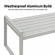 White 4-Piece Outdoor Aluminum Sofa Set - 11C11J
