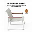 White 4-Piece Outdoor Aluminum Sofa Set - 11C11J