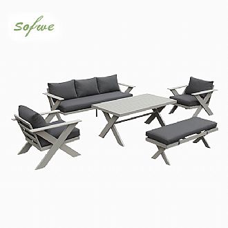Wholesale Modern Design Outdoor Lounge Sofa Sets with X-leg...