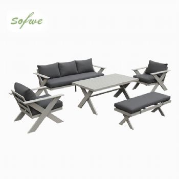 Wholesale Modern Design Outdoor Lounge Sofa Sets with X-leg...