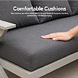 Wholesale Modern Design Outdoor Lounge Sofa Sets with X-leg Table and Bench - 11C12B