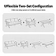 Wholesale Modern Design Outdoor Lounge Sofa Sets with X-leg Table and Bench - 11C12B