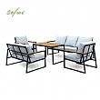 Wholesale Modern Outdoor Garden Compact Design Sofa Set, 5-piece Steel Frame Seating Set - 11C12E