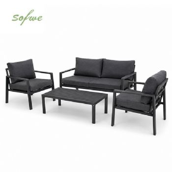 HF Patios Factory Wholesale 4-Piece Aluminum Patio Sofa Set...
