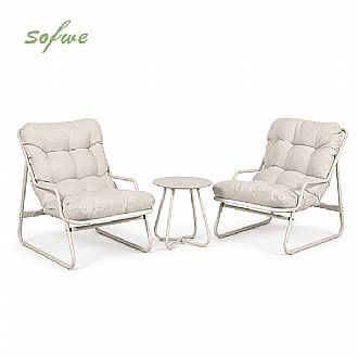 Wholesale 3-Piece Patio Lounge Set with Thick Cushions and...