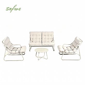 Wholesale 4-Piece Outdoor Patio Conversation Set with Thick...