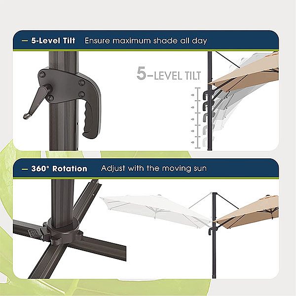 Wholesale LuxuBig Size Outdoor Cantilever Umbrella - 11U01A