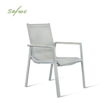 Aluminum Patio Garden Dining Armchair