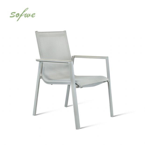 Aluminum Patio Garden Dining Armchair - 11D11E