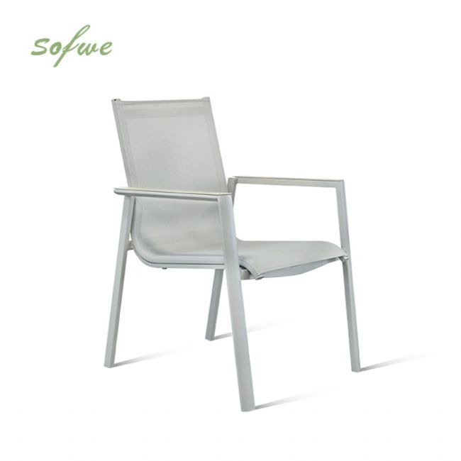 Aluminum Patio Garden Dining Armchair - 11D11E