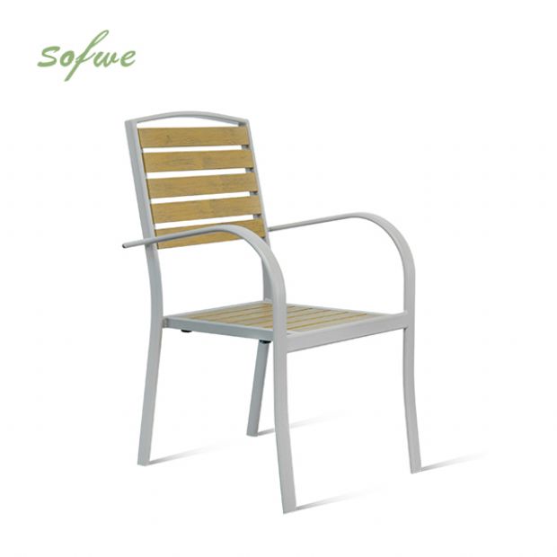 Outdoor Wood-Plastic Composites Dining Chair - 11D11F