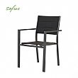 Outdoor Garden Aluminum Stacking Armchair - 11D11H