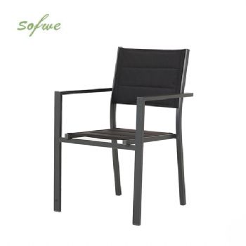 Outdoor Garden Aluminum Stacking Armchair
