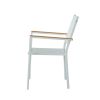 Outdoor Garden Aluminum Stacking Armchair - 11D11H