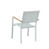 Outdoor Garden Aluminum Stacking Armchair - 11D11H