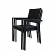 Outdoor Garden Aluminum Stacking Armchair - 11D11H