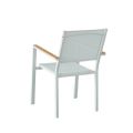 Outdoor Garden Aluminum Stacking Armchair - 11D11H
