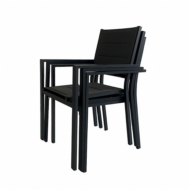 Outdoor Garden Aluminum Stacking Armchair - 11D11H