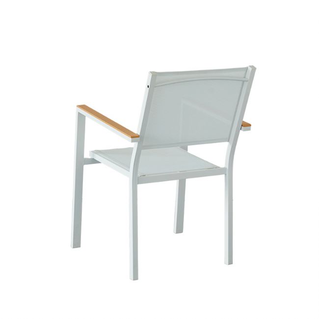 Outdoor Garden Aluminum Stacking Armchair - 11D11H