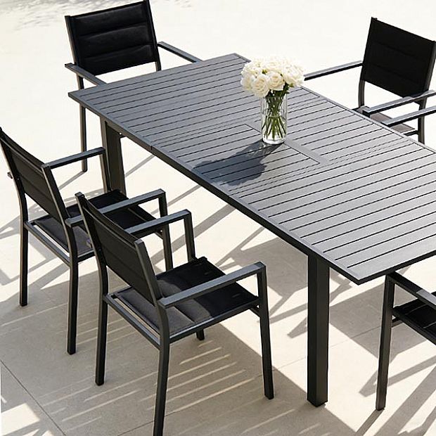 Outdoor Garden Aluminum Stacking Armchair - 11D11H