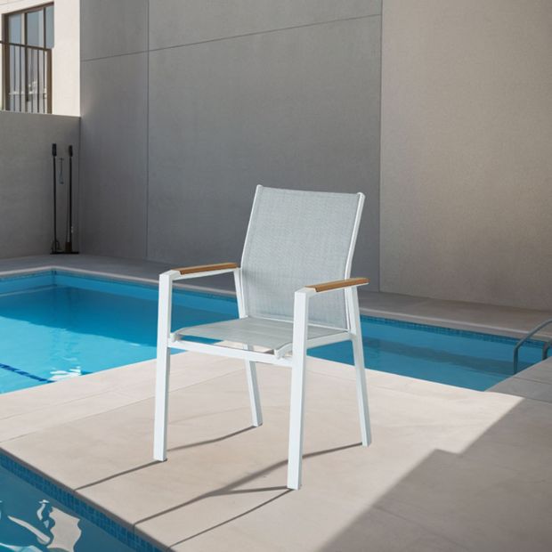 Wholesale Aluminum Outdoor Dining Armchair - 11D11I