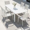 Outdoor Stackable Aluminum Dining Chair with Armrests and Sling Seat - 11D11K