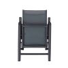 Garden Aluminum Foldable Dining Armchair - 11D11L
