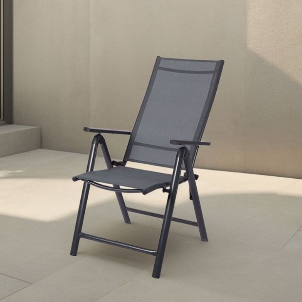 Garden Aluminum Foldable Dining Armchair - 11D11L