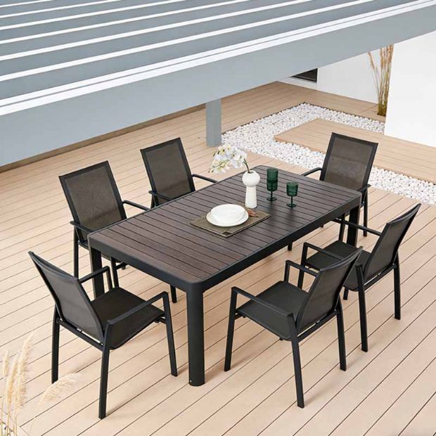 Patio Garden Balcony Outdoor Aluminum Armchair - 11D12D