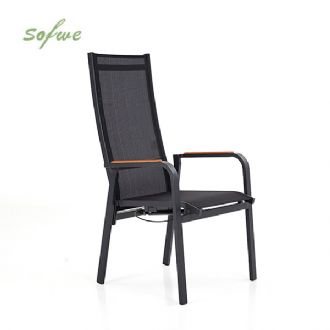 High Back Reclining Patio Dining Chair