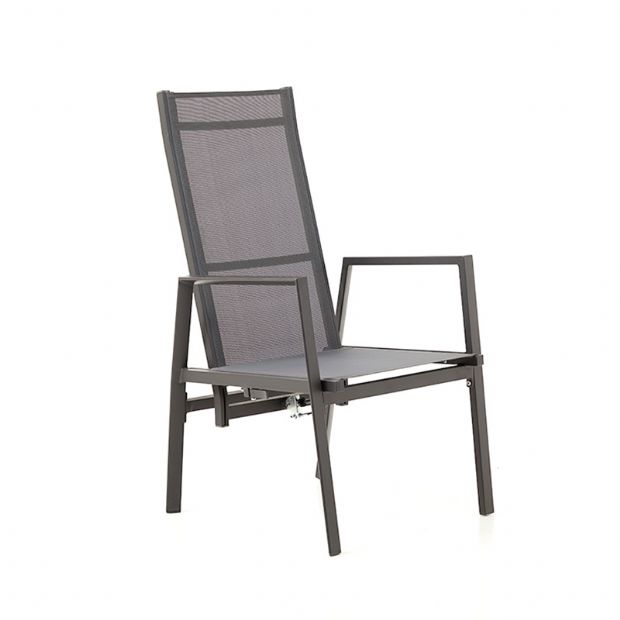 Reclining Patio High Back Dining Armchair With Spun Polyester Cushion - 11D12K