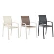 Aluminum Dining Chair with Breathable Mesh Seat and Backrest - 11D27A