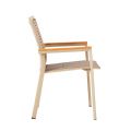 Outdoor Aluminum and Rope Woven Dining Chair - 11D27C