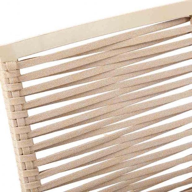 Outdoor Aluminum and Rope Woven Dining Chair - 11D27C