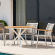 Outdoor Aluminum and Rope Woven Dining Chair - 11D27C