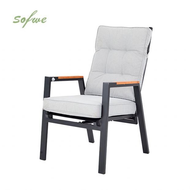 Outdoor Dining Armchair with Adjustable Backrest - 11D27D
