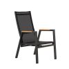 Outdoor Dining Armchair with Adjustable Backrest - 11D27D