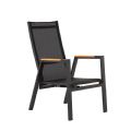 Outdoor Dining Armchair with Adjustable Backrest - 11D27D