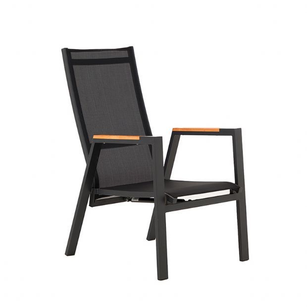 Outdoor Dining Armchair with Adjustable Backrest - 11D27D